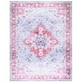 thumbnail image 1 of SAFAVIEH Martha Stewart Sunny Medallion Machine Washable Area Rug, Red/Blue, 8' x 10', 1 of 11