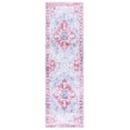 thumbnail image 1 of SAFAVIEH Martha Stewart Sunny Medallion Machine Washable Runner Rug, Red/Blue, 2'6" x 8', 1 of 11