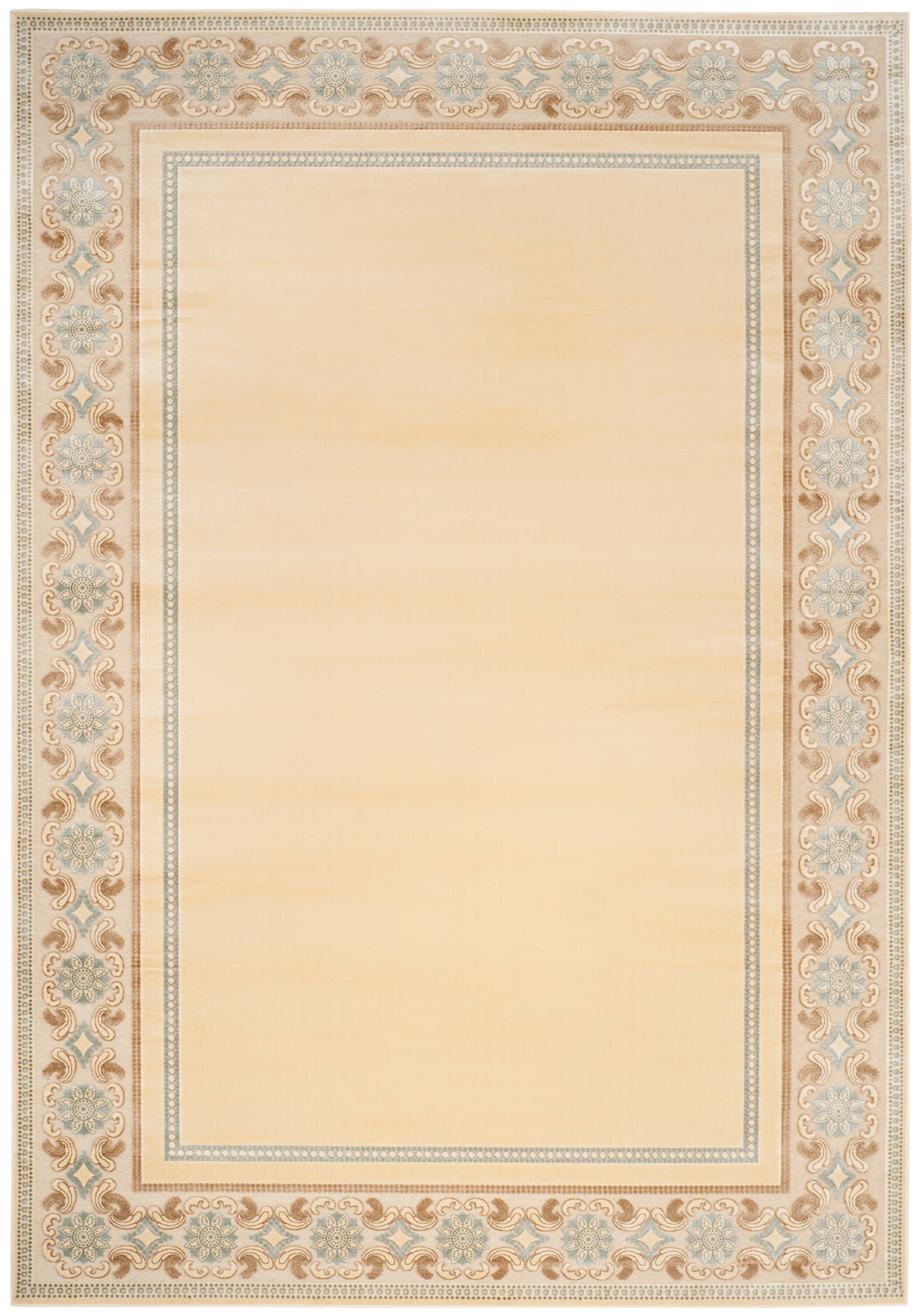 Handmade Blue Floral Viscose 9' x 12' Rug