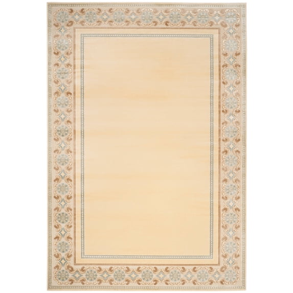 SAFAVIEH Martha Stewart Taj Mahal Floral Bordered Area Rug, Cream, 5'3" x 7'6"