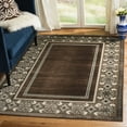 thumbnail image 1 of SAFAVIEH Martha Stewart Taj Mahal Floral Bordered Area Rug, Light Brown, 5'3" x 7'6", 1 of 2