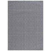 SAFAVIEH Martha Stewart Tefan Indoor Diamond Trellis Indoor/Outdoor Area Rug, Navy/Ivory, 6'7" x 8'7"