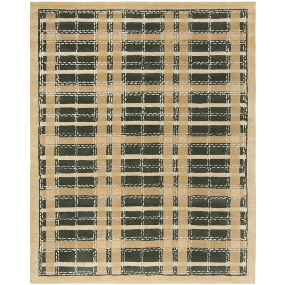 SAFAVIEH Martha Stewart Thalia Colorweave Plaid Area Rug, Cornucopia Gold, 2'6" x 4'3"