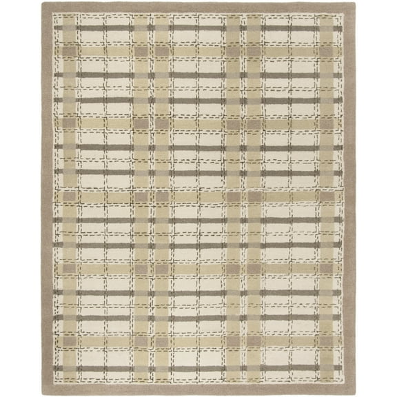 SAFAVIEH Martha Stewart Thalia Colorweave Plaid Area Rug, Sharkey Grey, 5' x 8'