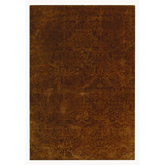 SAFAVIEH Martha Stewart Tomas Damask Area Rug, Mahogany, 8'6" x 11'6"