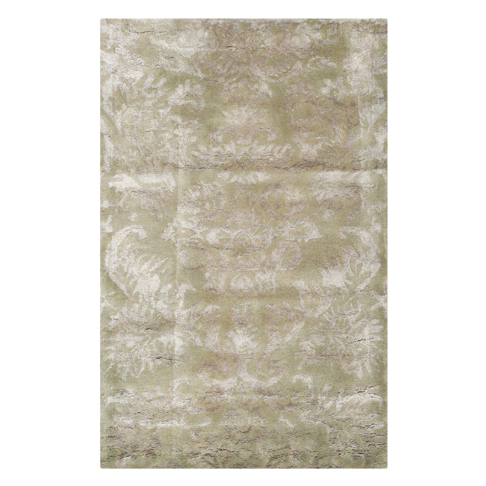 SAFAVIEH Martha Stewart Tomas Damask Area Rug, Sage, 7'9" x 9'9"