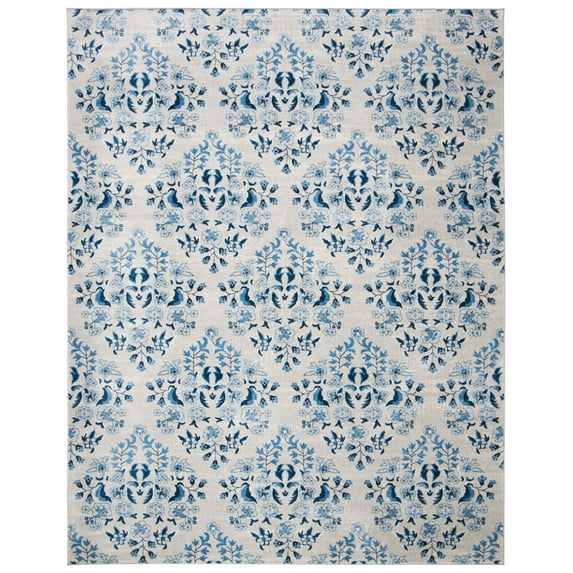 SAFAVIEH Martha Stewart Topher Floral Area Rug, Cream/Blue, 10' x 13'