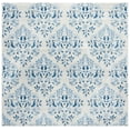 thumbnail image 1 of SAFAVIEH Martha Stewart Topher Floral Area Rug, Cream/Blue, 8' x 8' Square, 1 of 7