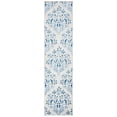 thumbnail image 1 of SAFAVIEH Martha Stewart Topher Floral Runner Rug, Cream/Blue, 2' x 14', 1 of 7