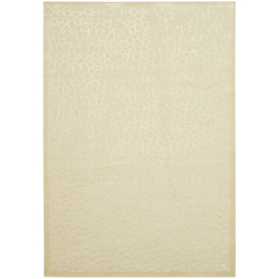 SAFAVIEH Martha Stewart Tortoise Spots Area Rug, Cream, 4' x 5'7"