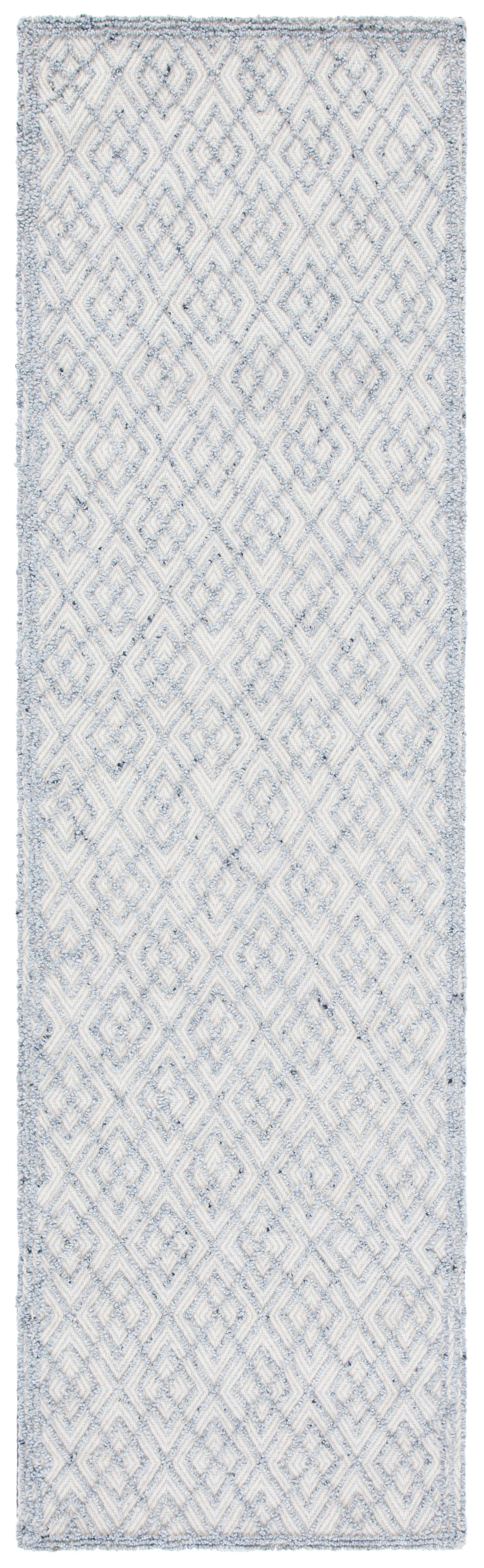 Traced Diamond Rug SAFAVIEH Martha Stewart Trace Diamond Runner Rug, Grey/Beige, 2'3