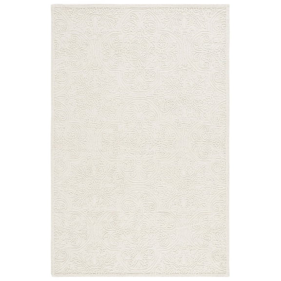 SAFAVIEH Martha Stewart Trace Floral Area Rug, Ivory, 2' x 3'