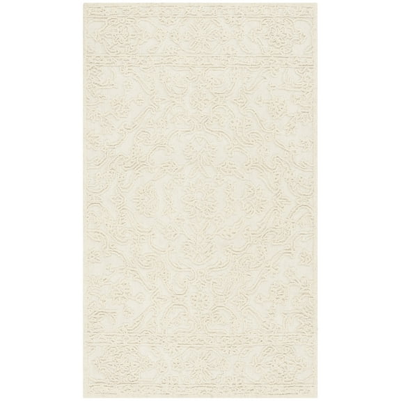 SAFAVIEH Martha Stewart Trace Floral Area Rug, Ivory, 3' x 5'