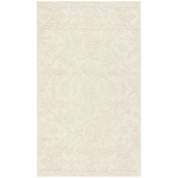 SAFAVIEH Martha Stewart Trace Floral Area Rug, Ivory, 3' x 5'