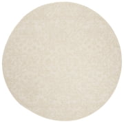 SAFAVIEH Martha Stewart Trace Floral Area Rug, Ivory, 6' x 6' Round