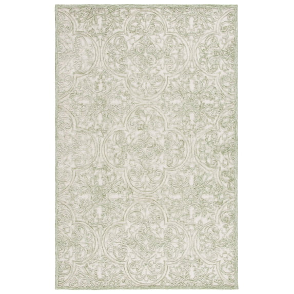 SAFAVIEH Martha Stewart Trace Floral Area Rug, Ivory/Green, 10' x 14'