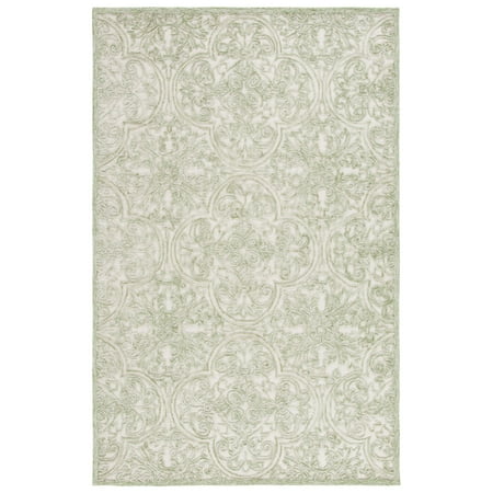 SAFAVIEH Martha Stewart Trace Floral Area Rug, Ivory/Green, 5' x 8'