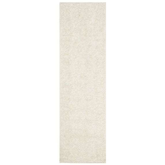 SAFAVIEH Martha Stewart Trace Floral Runner Rug, Ivory, 2'3" x 6'