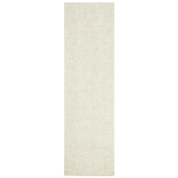 SAFAVIEH Martha Stewart Trace Floral Runner Rug, Ivory, 2'3" x 6'