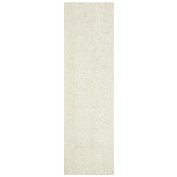 SAFAVIEH Martha Stewart Trace Floral Runner Rug, Ivory, 2'3" x 8'