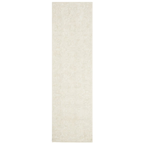 SAFAVIEH Martha Stewart Trace Floral Runner Rug, Ivory, 2'3" x 8'