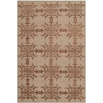 SAFAVIEH Martha Stewart Tracery Floral Area Rug, Rose/Wood, 3'9" x 5'9"