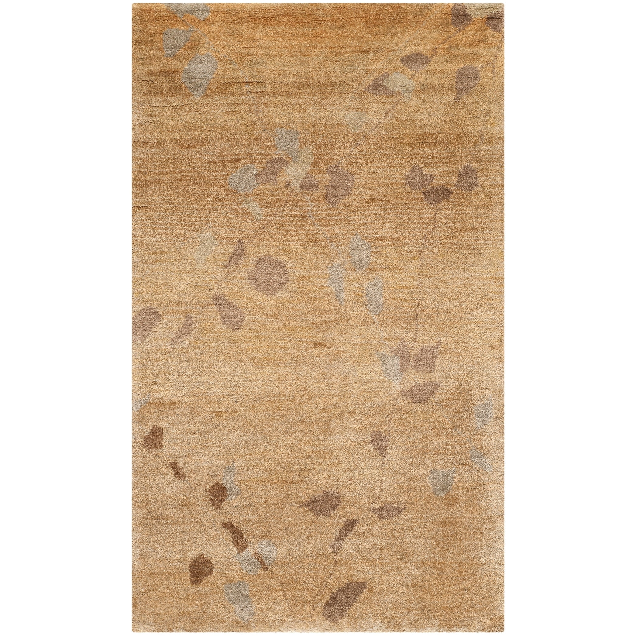 Amber Hand-Knotted Wool Trellis Rectangular Area Rug