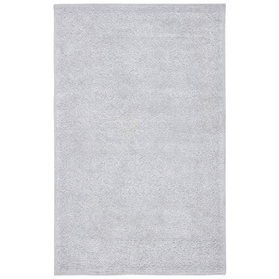 SAFAVIEH Martha Stewart Tufted Wool Area Rug, Grey, 6' x 9'