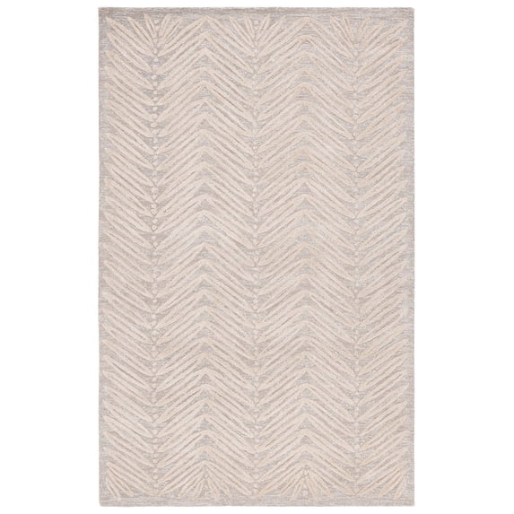 SAFAVIEH Martha Stewart Urban Chevron Floral Area Rug, Chamois Beige, 8' x 10'