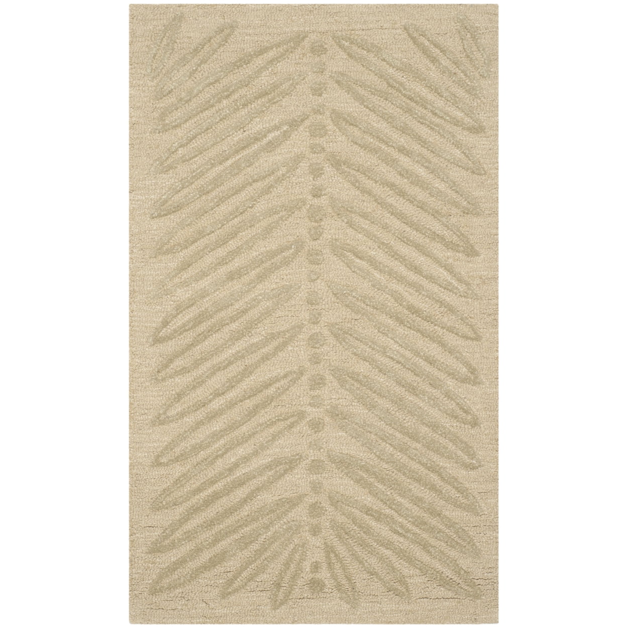 SAFAVIEH Martha Stewart Urban Chevron Floral Area Rug, Oolong Tea Green, 4' x 6'