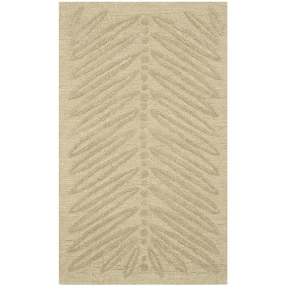 SAFAVIEH Martha Stewart Urban Chevron Floral Area Rug, Oolong Tea Green, 4' x 6'