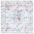 thumbnail image 1 of SAFAVIEH Martha Stewart Vanessa Medallion Machine Washable Area Rug, Sage/Light Rust, 6' x 6' Square, 1 of 11