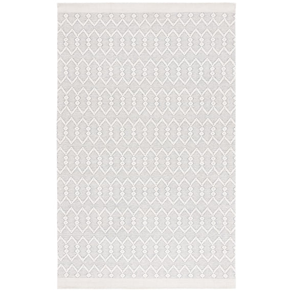 SAFAVIEH Martha Stewart Vermont Diamond Area Rug, Ivory, 5' x 8'