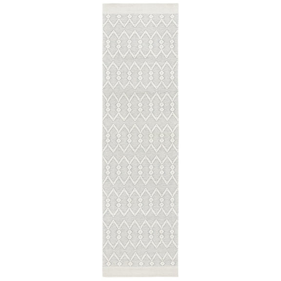 SAFAVIEH Martha Stewart Vermont Diamond Runner Rug, Ivory, 2'3" x 8'