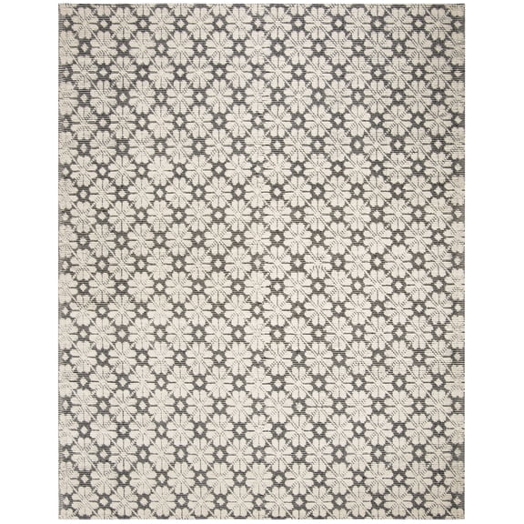 SAFAVIEH Martha Stewart Vermont Floral Area Rug, Ivory/Black, 8' x 10'