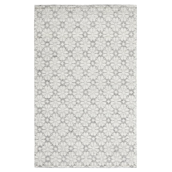 SAFAVIEH Martha Stewart Vermont Floral Area Rug, Ivory/Grey, 3' x 5'