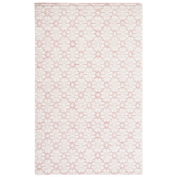 SAFAVIEH Martha Stewart Vermont Floral Area Rug, Ivory/Red, 3' x 5'