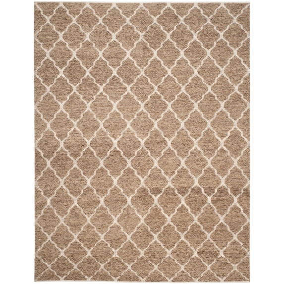 SAFAVIEH Martha Stewart Vermont Geometric Quatrefoil Area Rug, Beige/Ivory, 8' x 10'