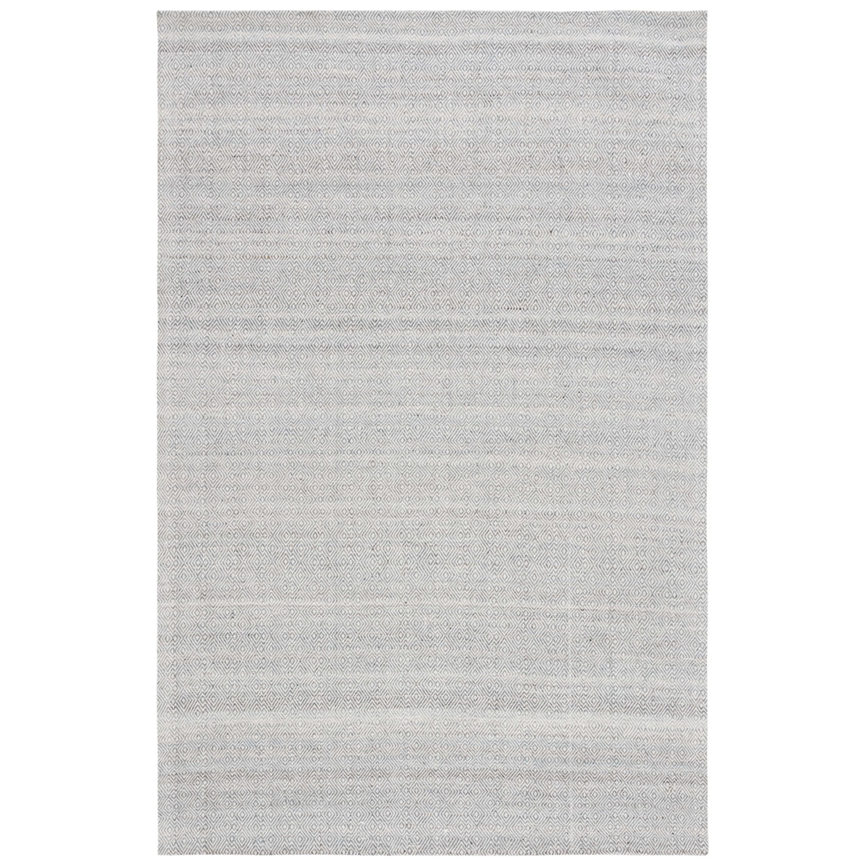 Handmade Dark Green and Ivory Geometric Wool Square Rug, 6 x 6 ft