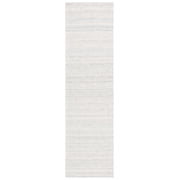 SAFAVIEH Martha Stewart Wilton Geometric Runner Rug, Light Blue/Ivory, 2'3" x 8'