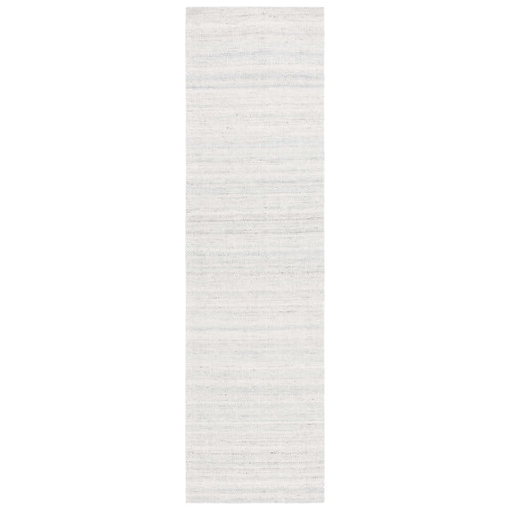 SAFAVIEH Martha Stewart Wilton Geometric Runner Rug, Light Blue/Ivory, 2'3" x 8'