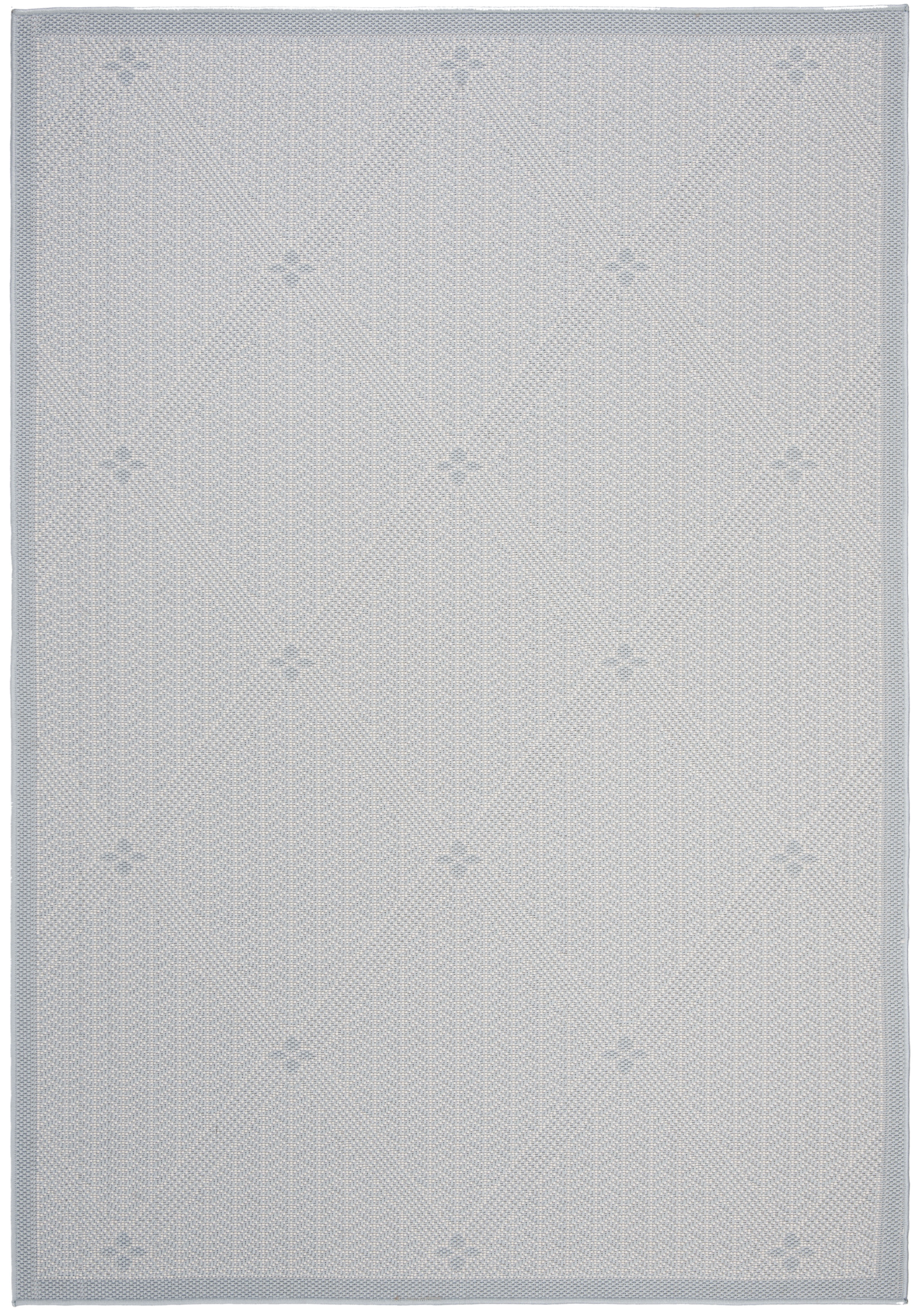 Gray Synthetic Rectangular Stain-Resistant Area Rug 4'5" x 6'5"