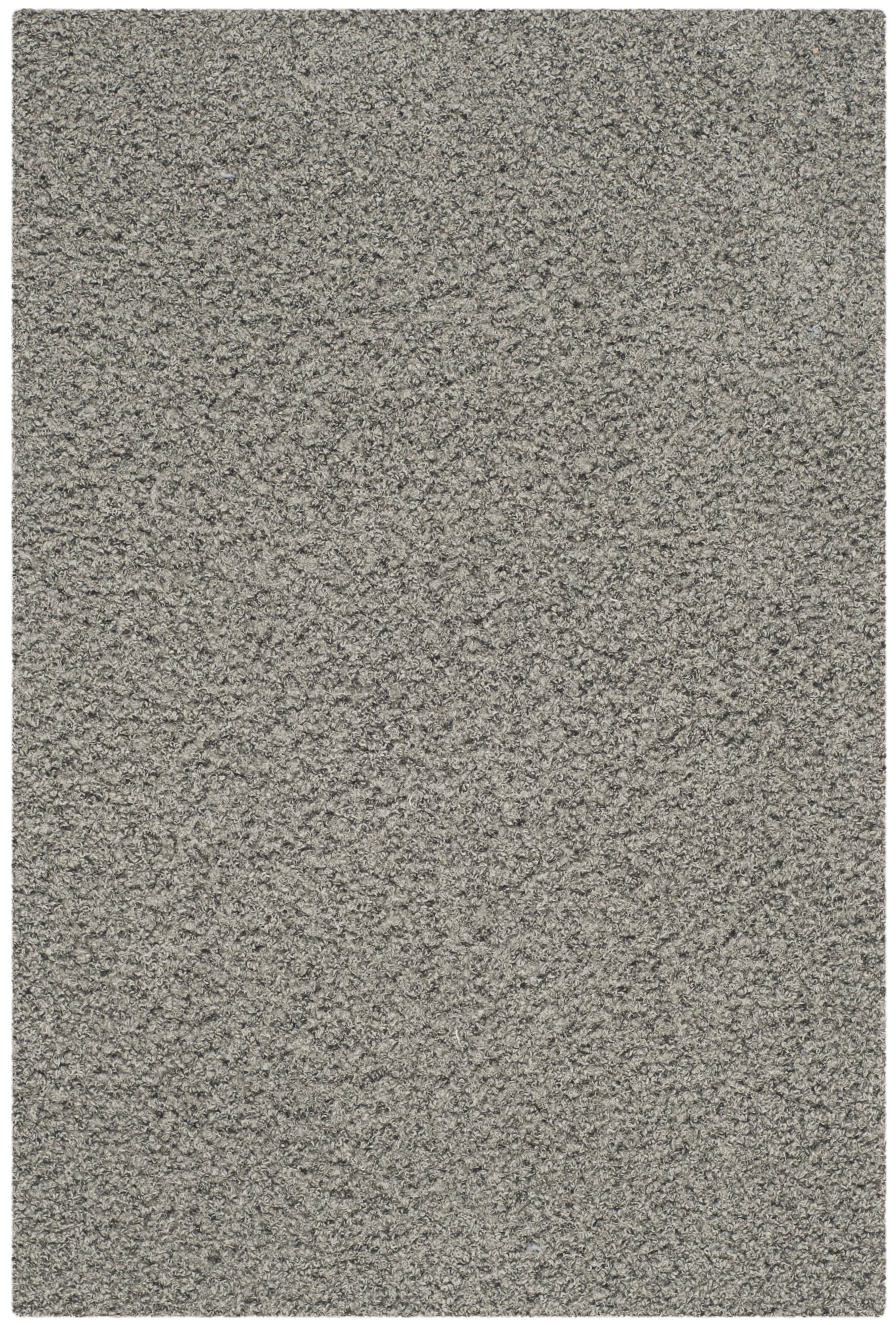 SAFAVIEH Martina Solid Sheep Polyester Shag Area Rug, Grey, 5' x 8'