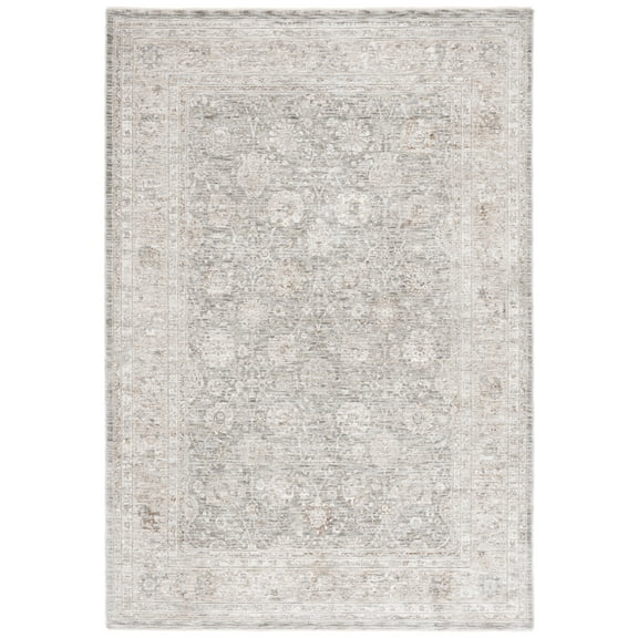 SAFAVIEH Mason Mansel Medallion Polyester Area Rug, Beige/Dark Gray Ivory, 8' x 10'
