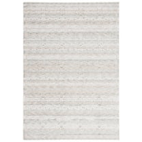 SAFAVIEH Mason Patrice Medallion Polyester Area Rug, Beige/Gray Ivory, 5'3" x 7'6"