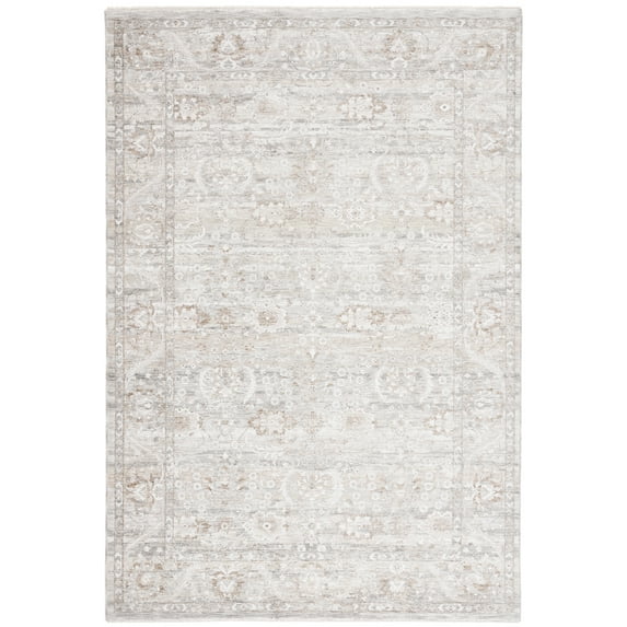 SAFAVIEH Mason Raeyln Medallion Polyester Area Rug, Gray/Beige, 3' x 5'