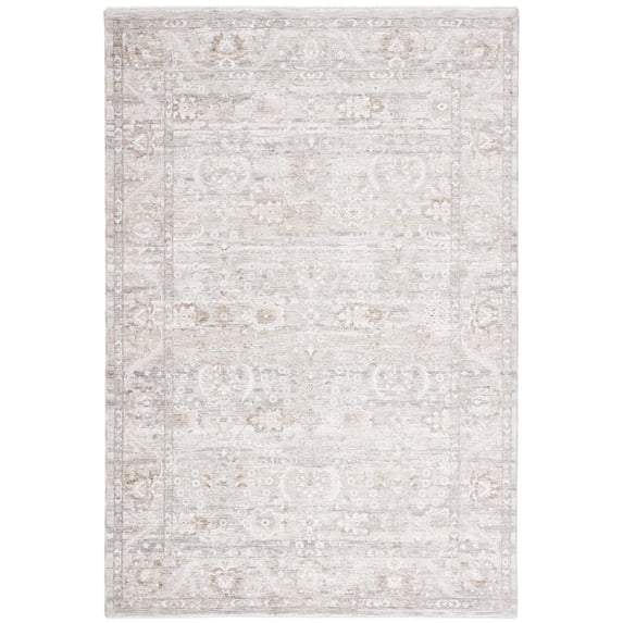 SAFAVIEH Mason Raeyln Medallion Polyester Area Rug, Gray/Beige, 5'3" x 7'6"