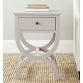 thumbnail image 1 of SAFAVIEH Maxine Solid Nightstand with Storage Drawer, Quartz Grey, 1 of 5