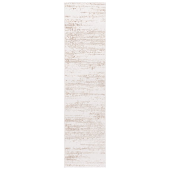SAFAVIEH Maya Elvina Abstract Runner Rug, Ivory/Beige, 2' x 8'