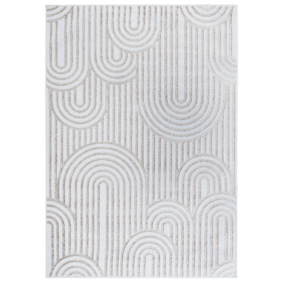 SAFAVIEH Maya Emmerson Geometric Area Rug, Ivory, 4' x 6'